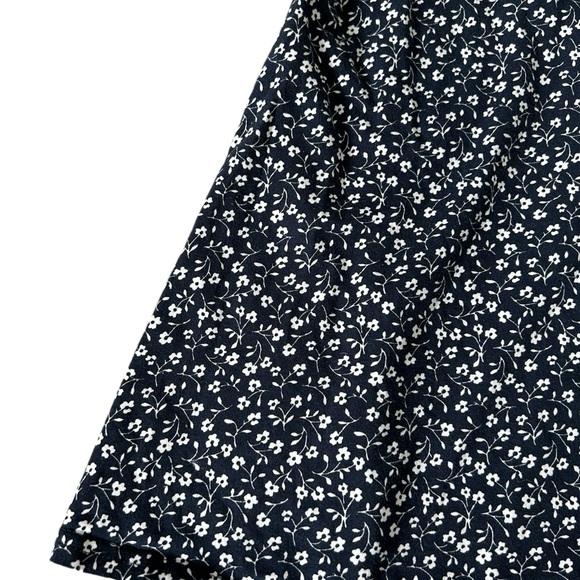 Hollister Navy Blue Flowers Wrap Dress Size Small - Picture 10 of 15